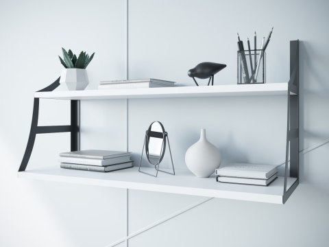 Półka JULIA DUO 90cm biały