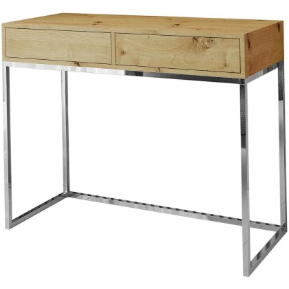 Toaletka ALICANTE 80cm chrom / dąb wotan