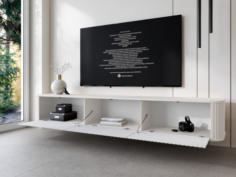 Komoda RTV wisząca ZYLIO 165 biały