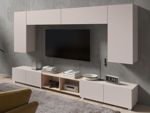 Kaszmirowa meblościanka CALABRIA 23 z 2 szafkami RTV 100 cm
