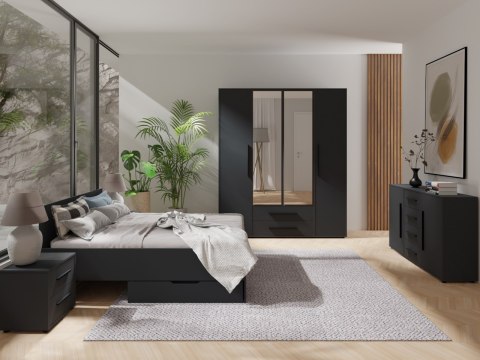 Łóżko 160x200 MAXIS 04 czarny
