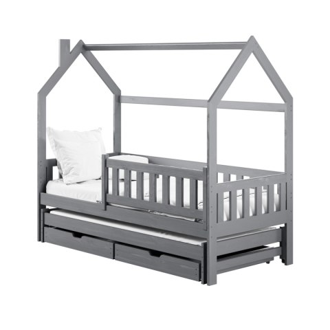 Drewniane łóżko podwójne MIKE 90x200