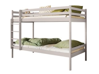 Drewniane łóżko piętrowe KEKE 90x200