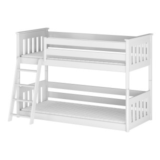 Drewniane łóżko piętrowe NIVE 90x200