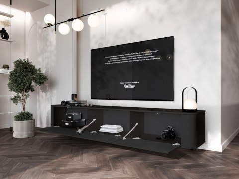 Komoda RTV wisząca AZELIO 215 czarny