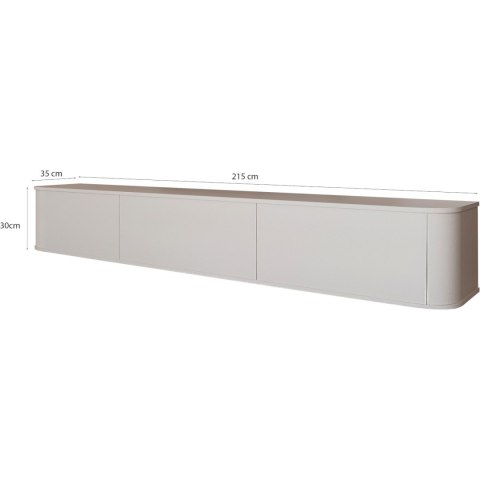 Komoda RTV wisząca AZELIO 215 kaszmir