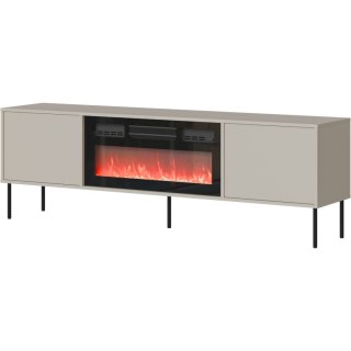 Komoda RTV z kominkiem ANDREA 180 EF 2D kaszmir