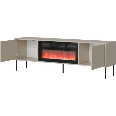 Komoda RTV z kominkiem ANDREA 180 EF 2D kaszmir