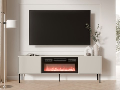 Komoda RTV z kominkiem ANDREA 180 EF 2D kaszmir