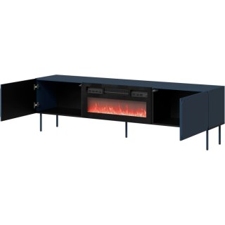 Komoda RTV z kominkiem VINCENT 200 EF indigo