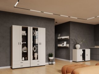 Komoda SINDI 10J kaszmir czarny 120 cm