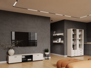 Komoda RTV SINDI 4J kaszmir czarny 180 cm