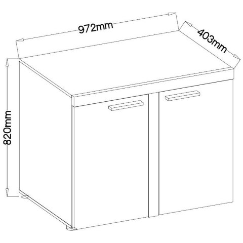 Komoda RODOS 2D dąb olejowany