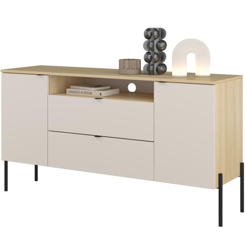 Komoda DORE 26 dąb lindberg / kaszmir