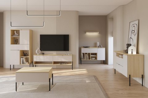 Komoda DORE 26 dąb lindberg / kaszmir