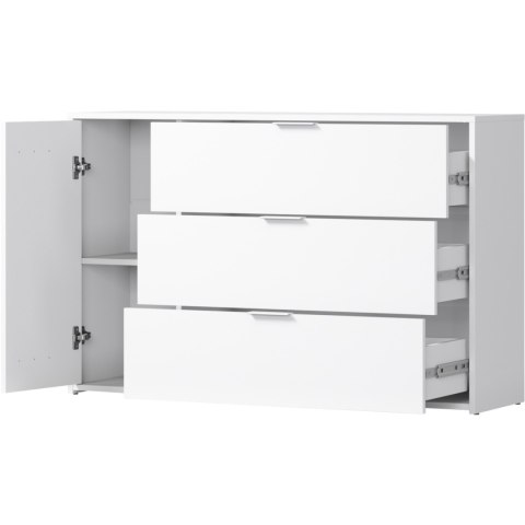 Komoda NOVOLI 04 biały + dąb artisan