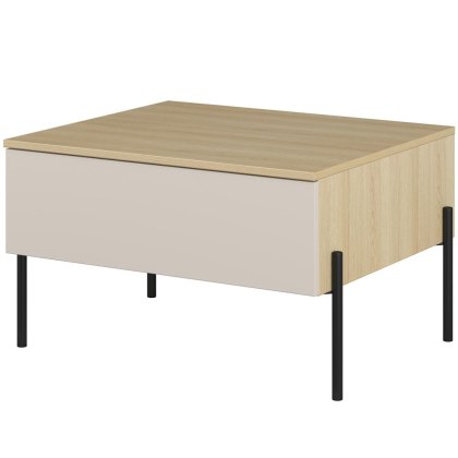 Stolik kawowy DORE 98 dąb lindberg / kaszmir