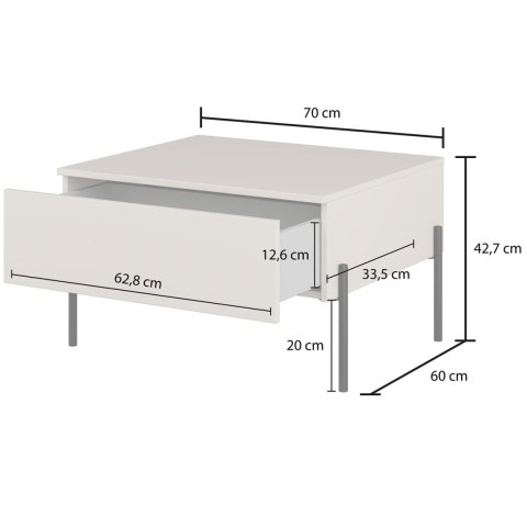 Stolik kawowy DORE 98 kaszmir / kaszmir ryfel