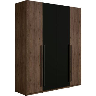 Szafa 180 MARGHERA 20 orzech elegant / czarny onyx