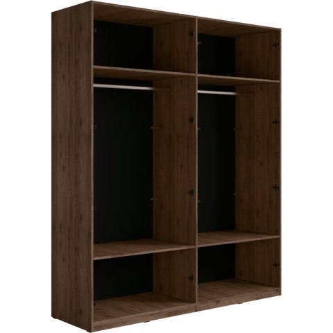 Szafa 180 MARGHERA 20 orzech elegant / czarny onyx