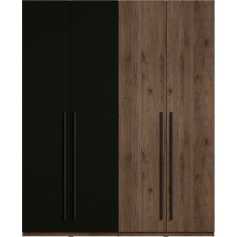 Szafa 180 MARGHERA 20 orzech elegant / czarny onyx
