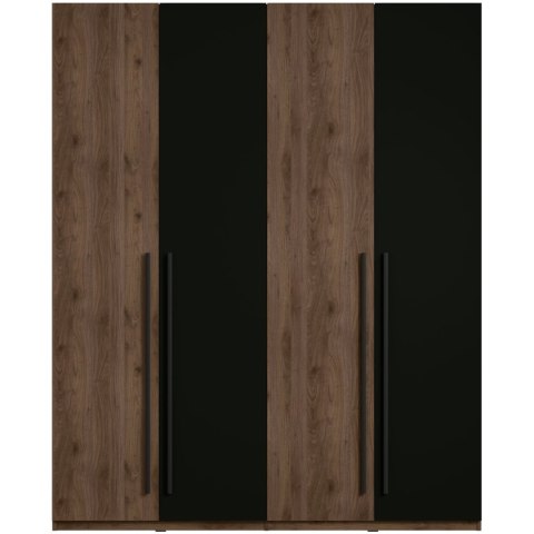 Szafa 180 MARGHERA 20 orzech elegant / czarny onyx