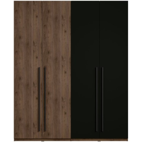 Szafa 180 MARGHERA 20 orzech elegant / czarny onyx
