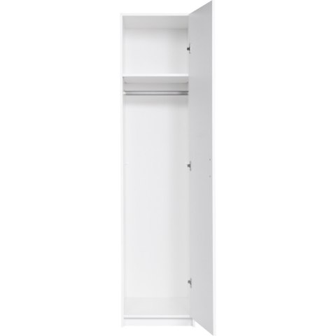 Szafa wąska 47cm PARMA 01 biały alpejski / biały połysk
