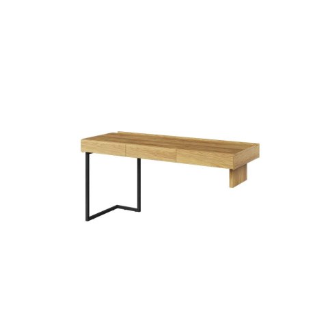 Biurko 150 3s prawe/lewe hikora naturalna/raw steel TEEN FLEX TF04
