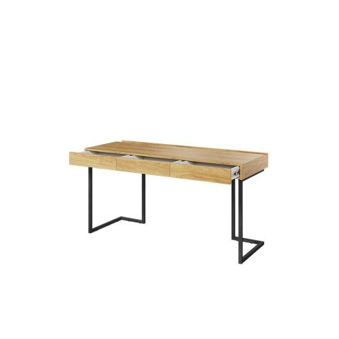 Biurko 150 3s wolnostojące hikora naturalna/raw steel TEEN FLEX TF04 +TF15
