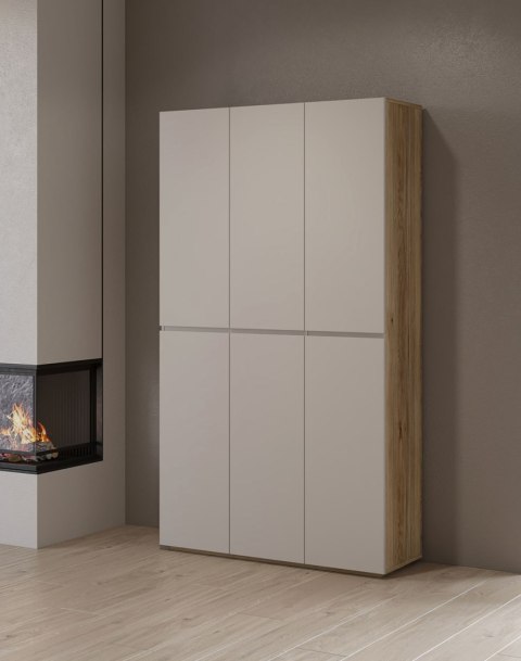 Komoda DRISS 78 dąb mauvella / kaszmir