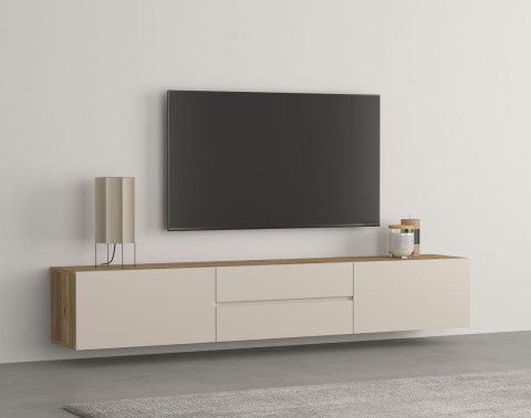 Komoda RTV DRISS 39 dąb mauvella / kaszmir