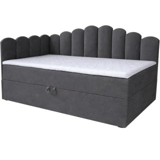 Łóżko dziecięce tapicerowane 80x160 NELA royal 38 lewe