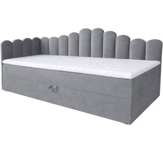 Łóżko dziecięce tapicerowane 80x200 NELA royal 115 lewe