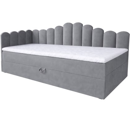 Łóżko dziecięce tapicerowane 80x200 NELA royal 115 lewe