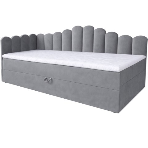 Łóżko dziecięce tapicerowane 80x200 NELA royal 115 lewe