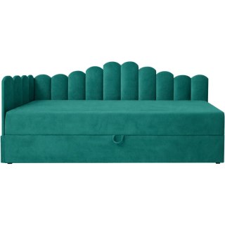 Łóżko dziecięce tapicerowane 80x200 NELA royal 33 lewe
