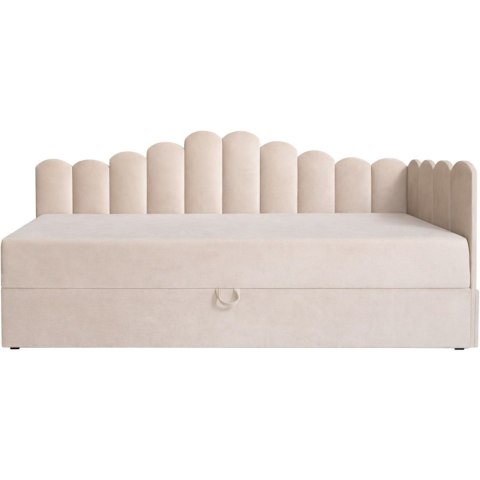 Łóżko dziecięce tapicerowane 90x200 NELA royal 102 prawe