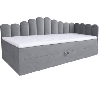 Łóżko dziecięce tapicerowane 90x200 NELA royal 115 prawe