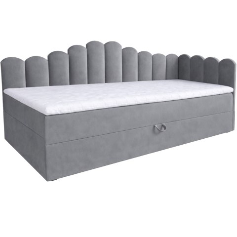 Łóżko dziecięce tapicerowane 90x200 NELA royal 115 prawe