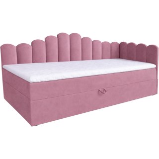Łóżko dziecięce tapicerowane 90x200 NELA royal 14 prawe