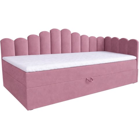 Łóżko dziecięce tapicerowane 90x200 NELA royal 14 prawe