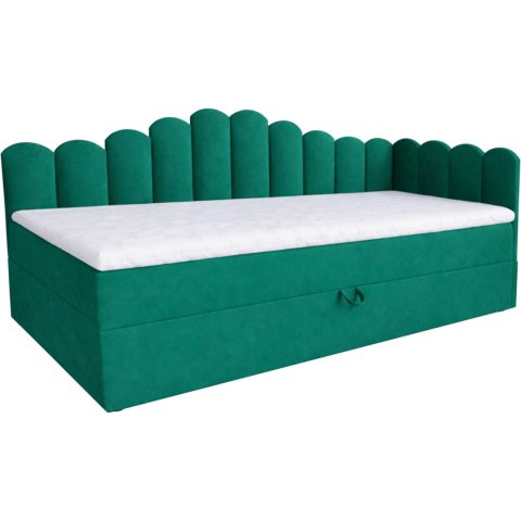 Łóżko dziecięce tapicerowane 90x200 NELA royal 33 prawe
