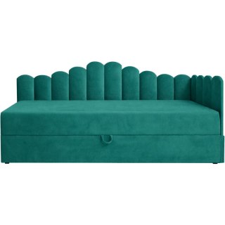 Łóżko dziecięce tapicerowane 90x200 NELA royal 33 prawe