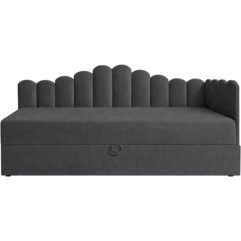 Łóżko dziecięce tapicerowane 90x200 NELA royal 38 prawe