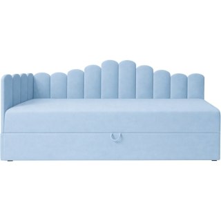 Łóżko dziecięce tapicerowane 90x200 NELA royal 48 lewe