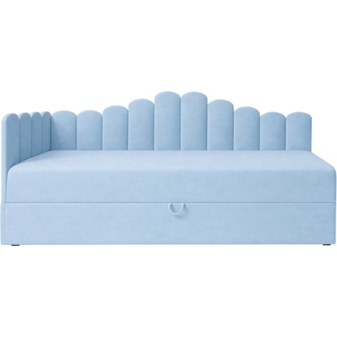 Łóżko dziecięce tapicerowane 90x200 NELA royal 48 lewe