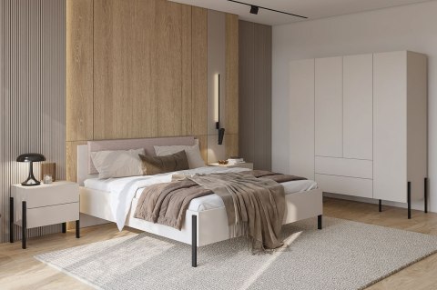 Łóżko z pojemnikiem 160x200 JUKAN 51 kaszmir