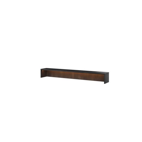 Nadstawka biurka 150 z oświetleniem pomarańczowym raw steel TEEN FLEX TF05