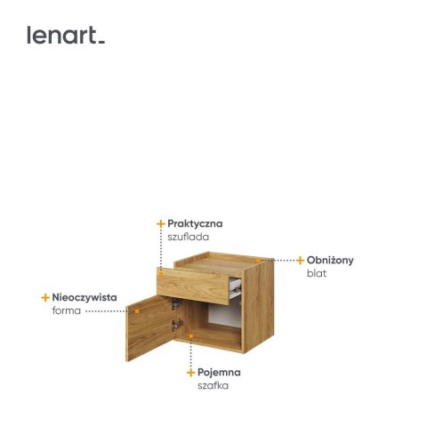 Stolik nocny hikora naturalna TEEN FLEX TF18